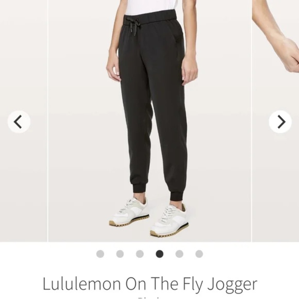 NWT Lululemon Athletica Black On the Fly Joggers 0